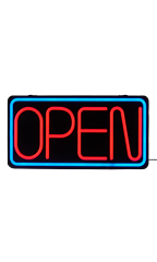Bright LED 2in1 Open/Closed Store Shop Business Sign 47" Display Neon 26*52cm 