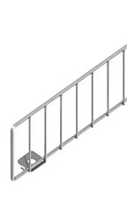 3 x 13 inch Chrome Wire Fence for Pegboard