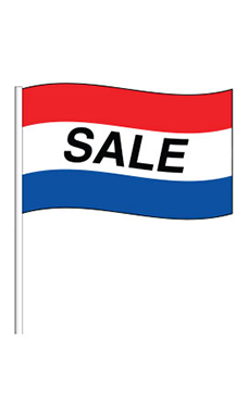 "Sale" Cloth Antenna Pennant