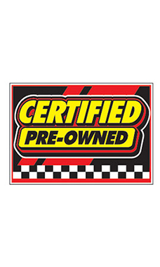 Curb Display Sign - "Certified Pre-Owned"