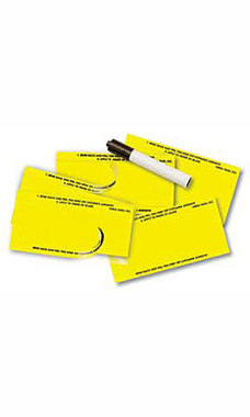 Yellow Blank Stock Number Decals