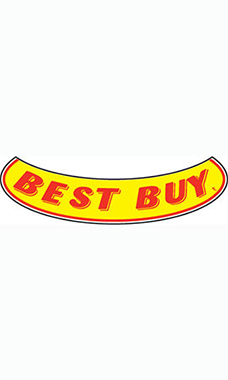 Smile Windshield Slogan Sticker - Red/Yellow - "Best Buy"