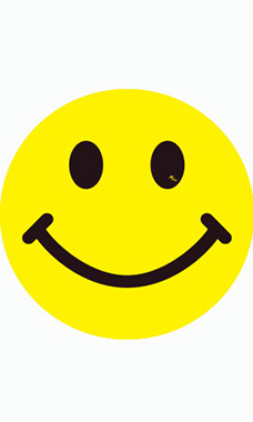 Yellow Happy Face Impulse Stickers