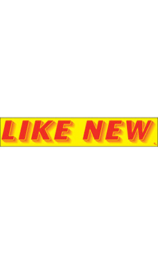 Rectangular Slogan Windshield Sticker - "Like New"