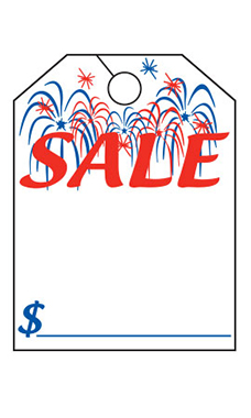 Special Event Mirror Hang Tags - "Patriotic Sale" 2