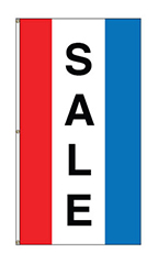 Small Vertical Stripe Message Flag - "Sale"