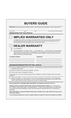 Implied Warranties Only Buyers Guides