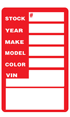Red Window Stock Stickers