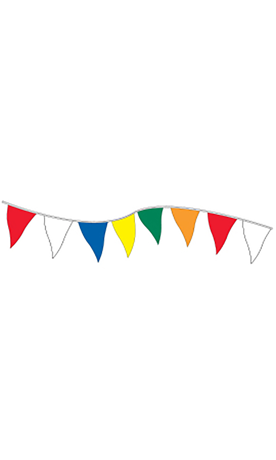 Economy 120 foot Multi-Colored Triangle Pennant | SSW