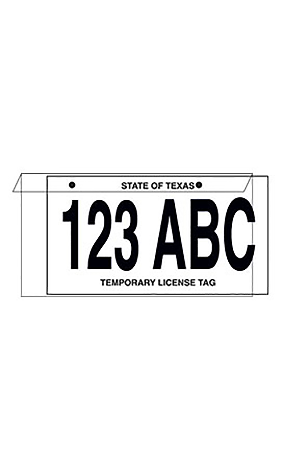 Temporary License Plate Protectors SSW Dealer Supply