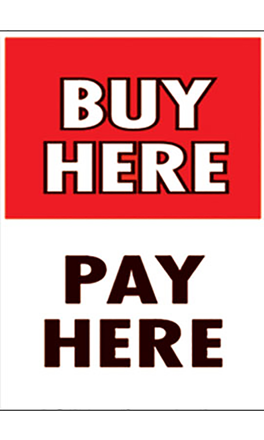 Under Hood Sign "Buy Here Pay Here" SSW Dealer Supply