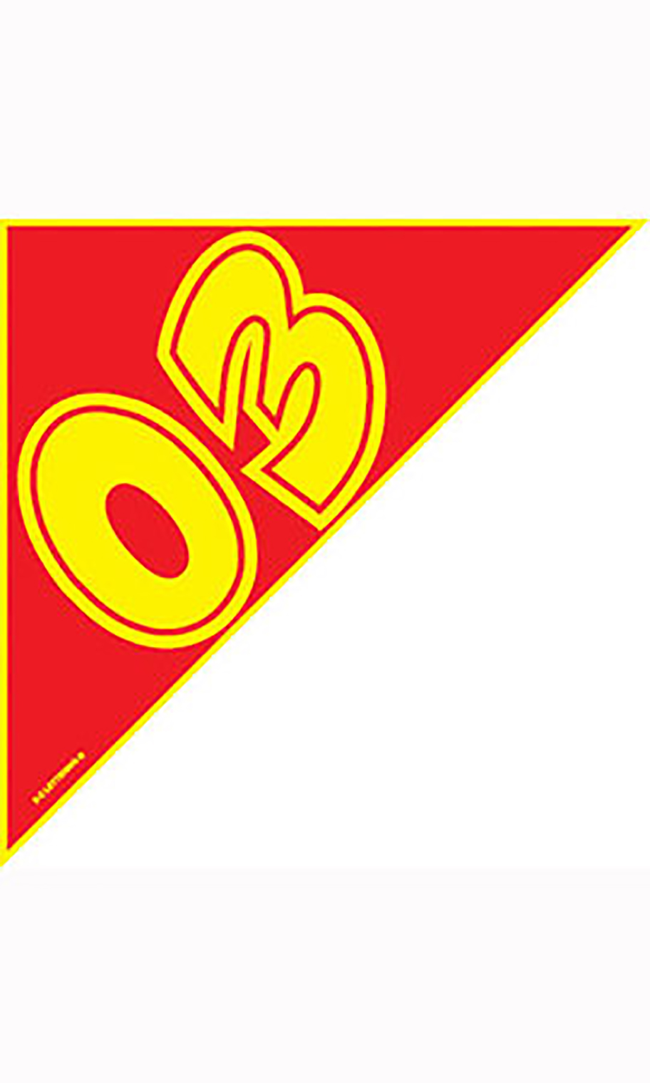 Corner Windshield Year Stickers Red/Yellow "03" SSW Dealer Supply