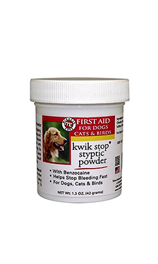 Kwik-Stop with Benzocaine for Dogs and Cats - Nail Bleeding