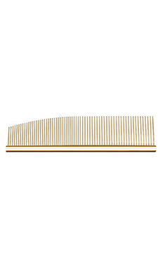 Utsumi Stainless Combination Comb 6.5 inch - Gold