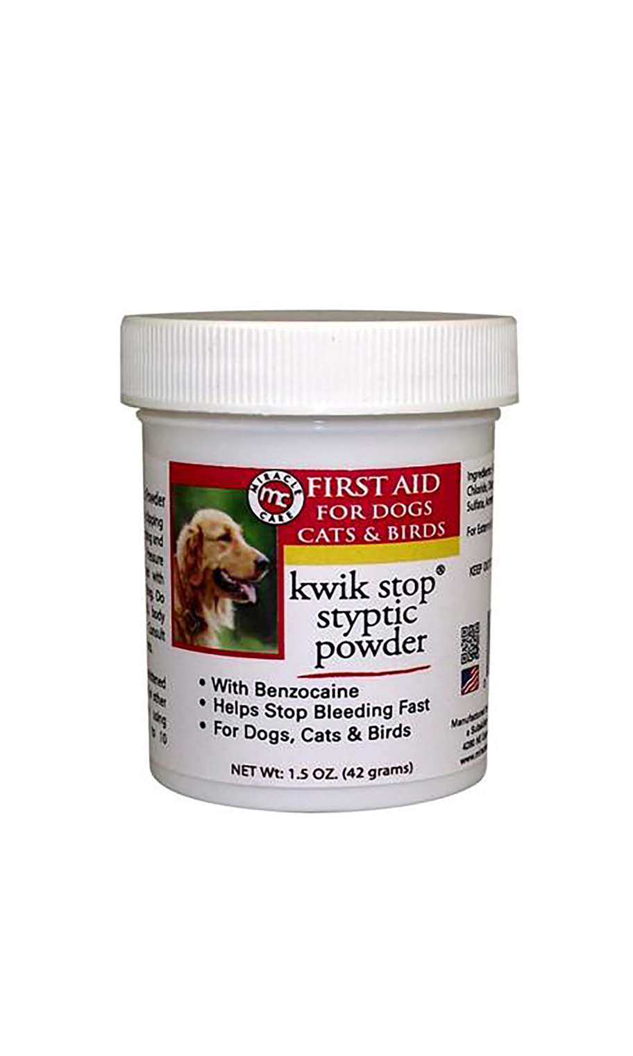 Miracle Care Kwik Stop Styptic Powder 1.5 Oz Love Groomers