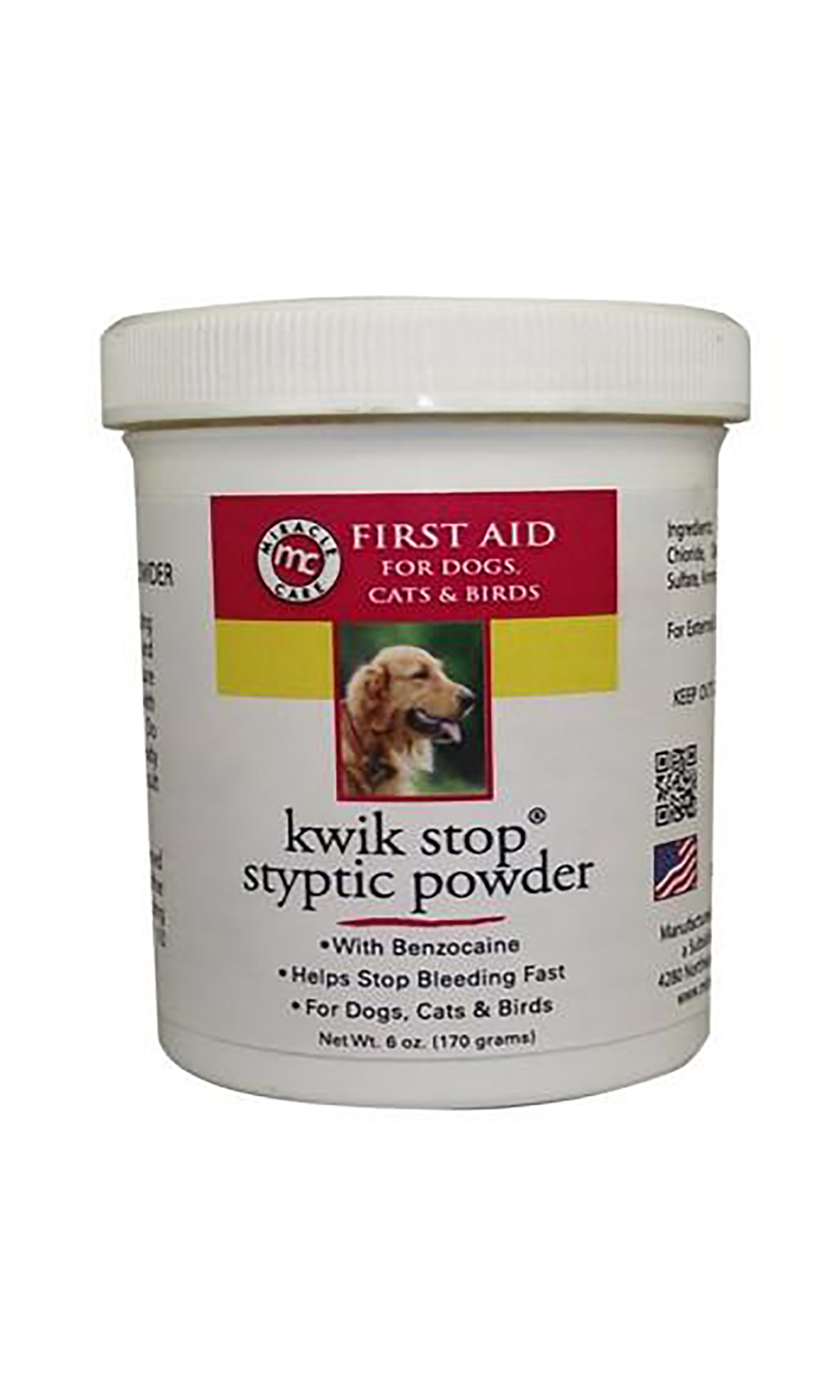 Miracle Care Kwik Stop Styptic Powder 6 oz Love Groomers