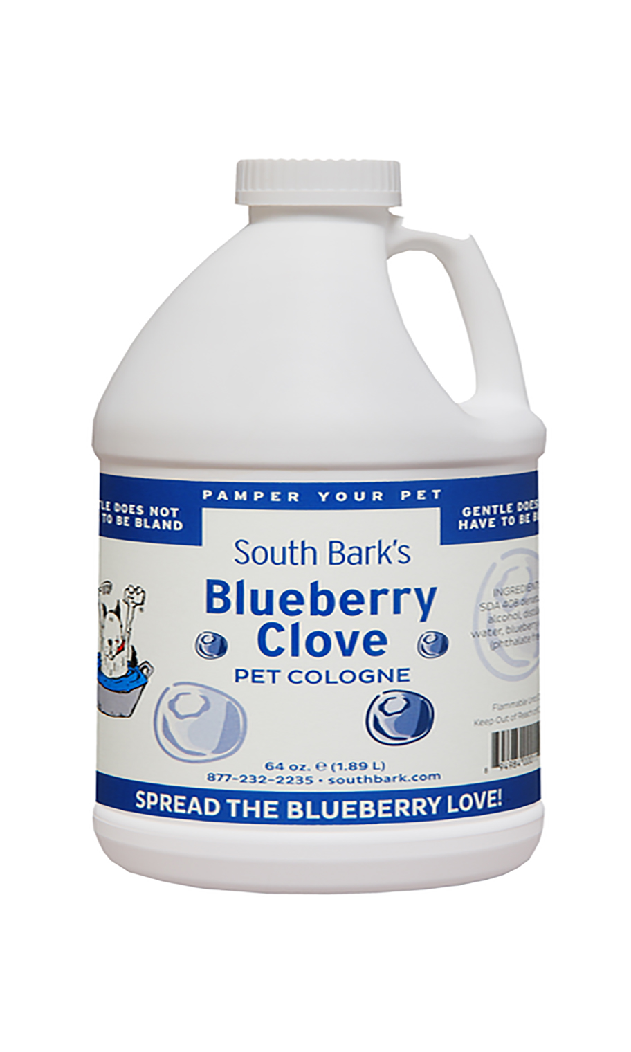 ShowSeason South Bark's 64oz Blueberry Cologne Love Groomers
