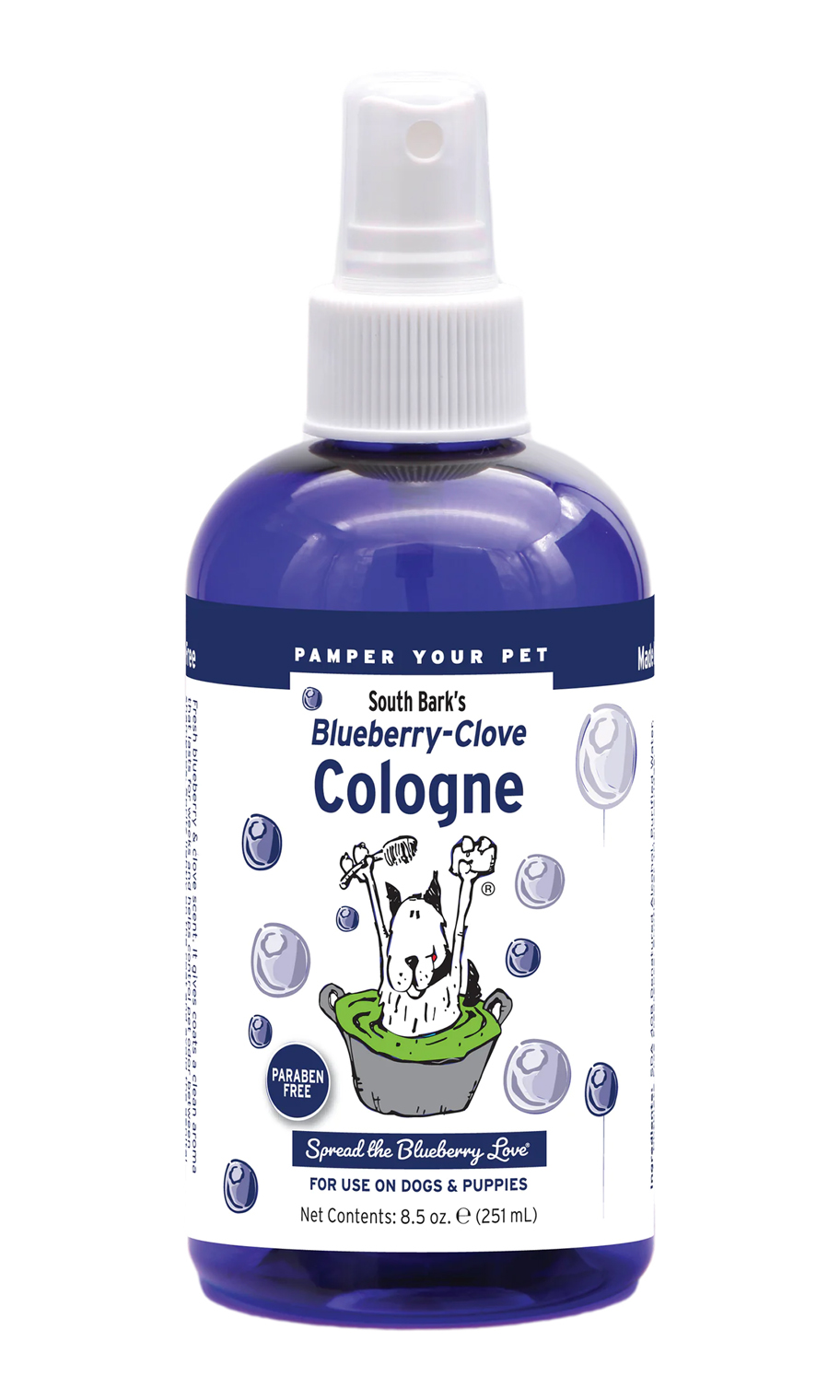 ShowSeason South Bark's 8.5oz Blueberry Cologne Love Groomers