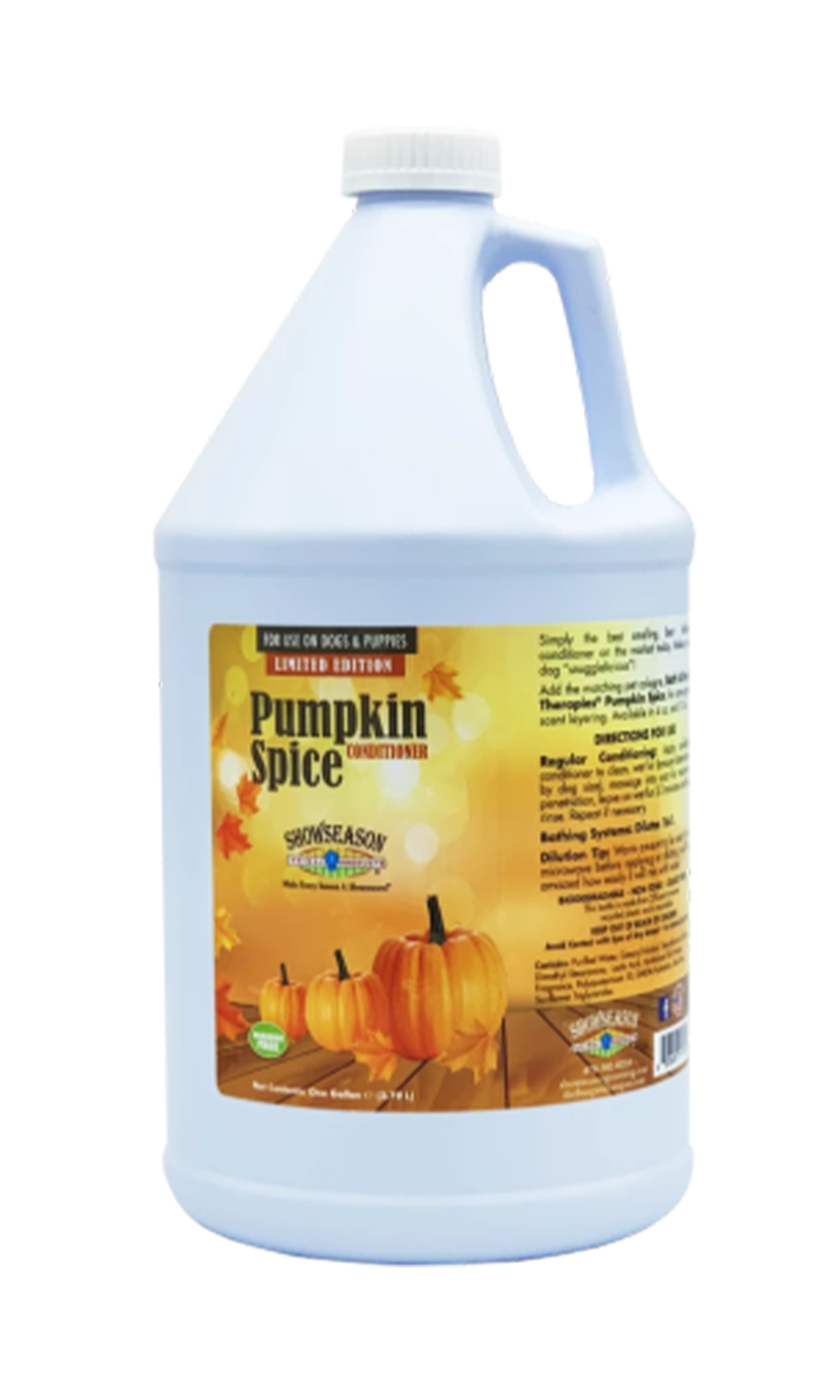 Showseason Pumpkin Spice Conditioner Gallon Love Groomers