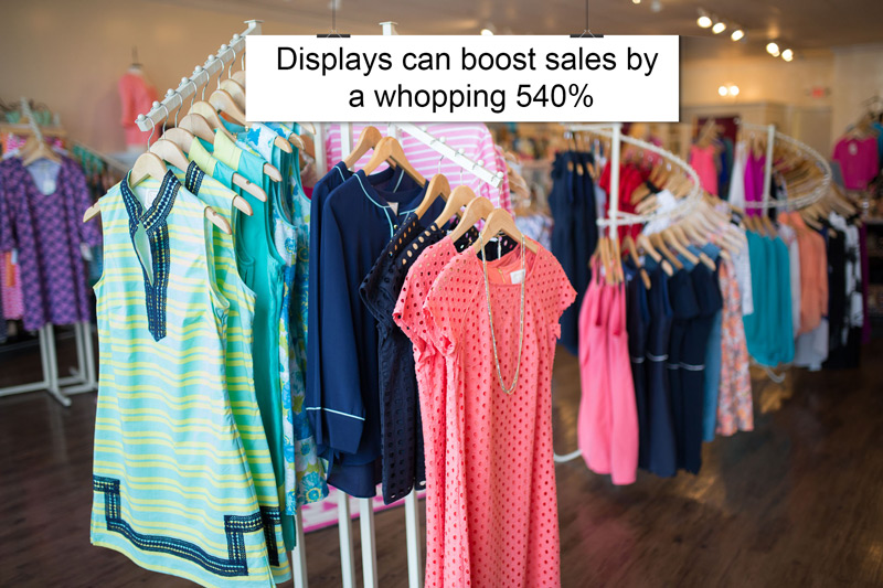 Displays boost sales