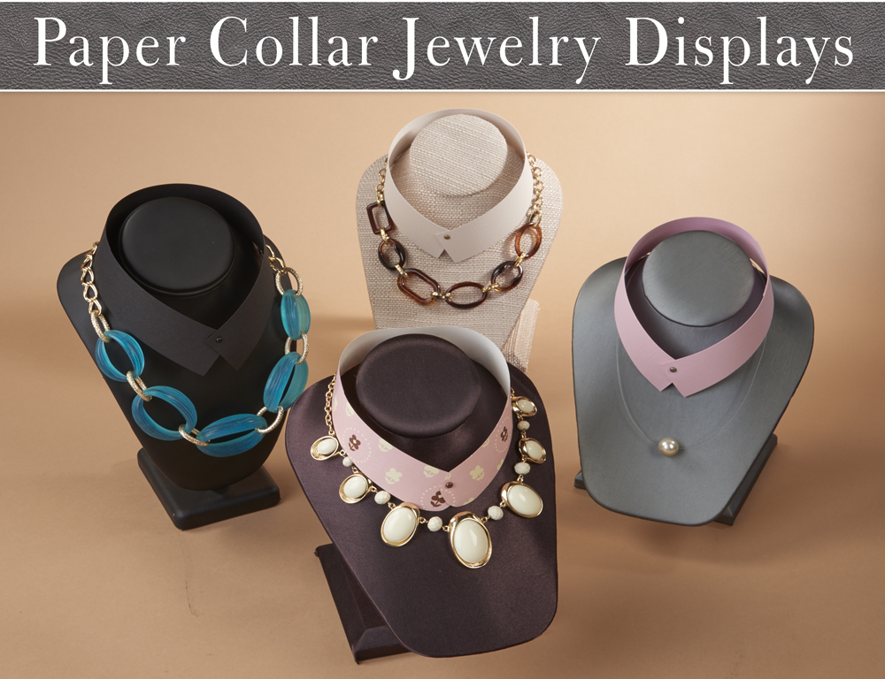 Paper Collar Jewelry Displays