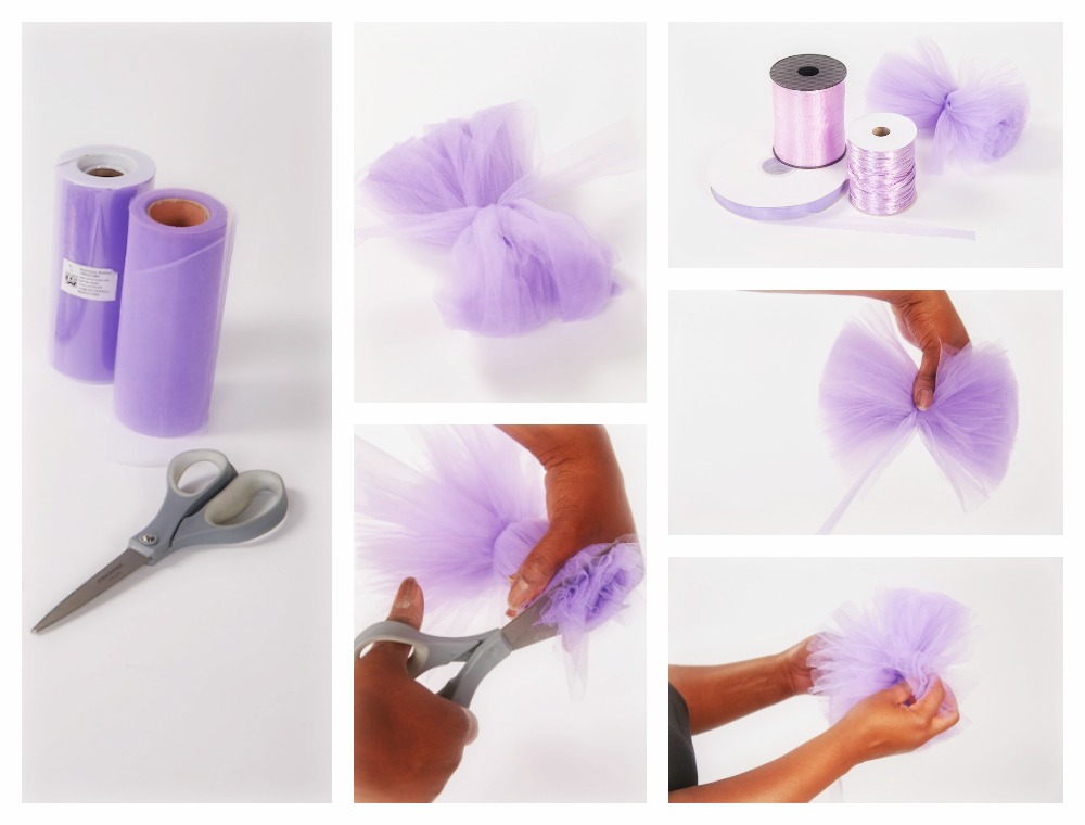 How to Make Tulle Pom Poms