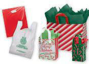 Plastic Holiday Retail Shopping Bags