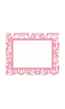 Small Boutique Pink Damask Sign Cards