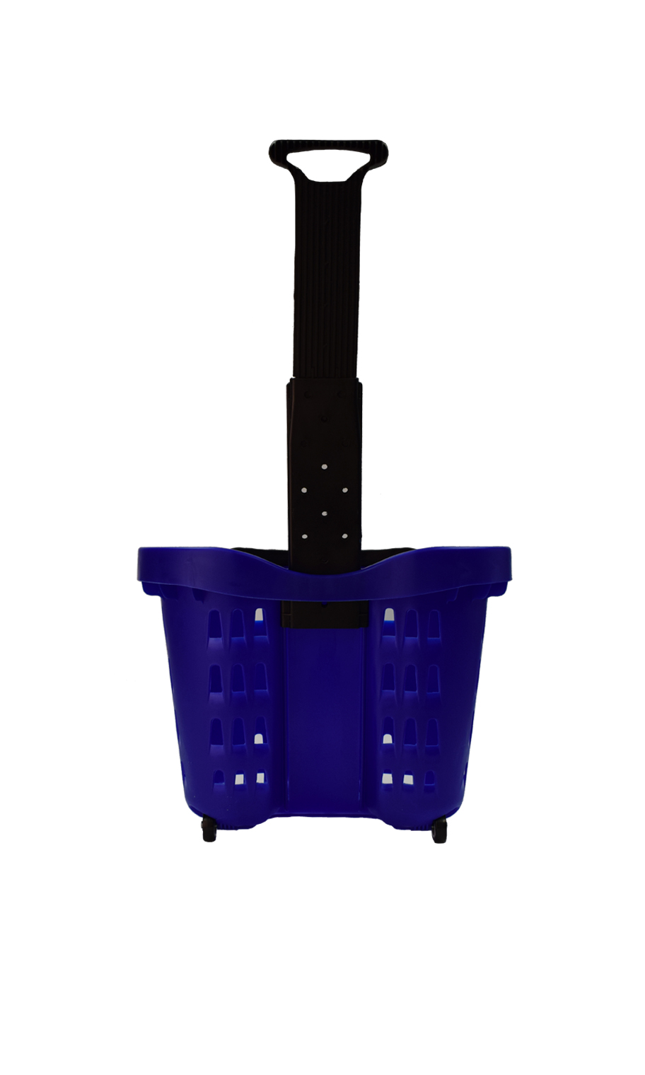 Blue Rolling Shopping Baskets Store Supply Warehouse