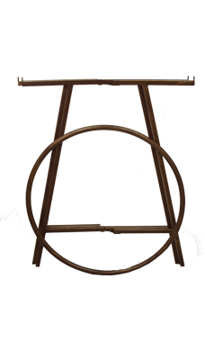 Boutique Cobblestone Collapsible Round Clothing Rack