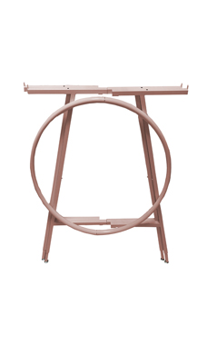 Rose Gold Collapsible Round Clothing Rack