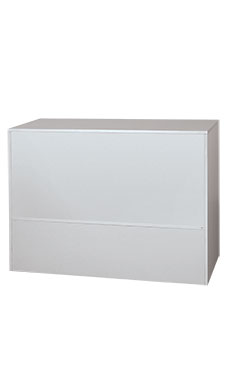 48 inch Gray Service Counter Fully Assembled