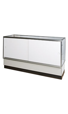70 inch Full Vision Gray Metal Framed Display Case Fully Assembled