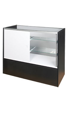 48 inch Full Vision Black Display Case Fully Assembled