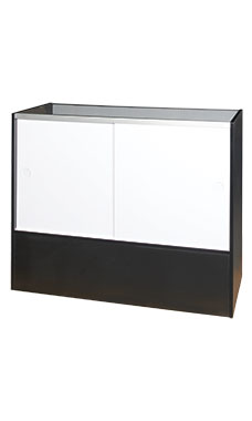 48 inch Full Vision Black Display Case Fully Assembled