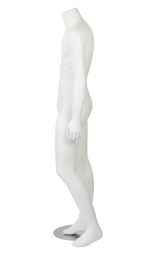 Male Headless White Fiberglass Mannequin