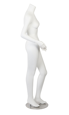 Female Headless White Fiberglass Mannequin