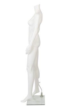 Female Headless White Plastic Mannequin- Straight Arms