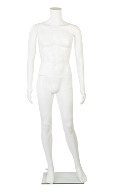 Male Headless White Plastic Mannequin