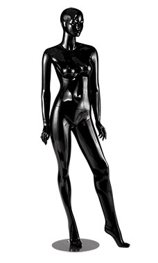 Female High Gloss Mannequins - Black