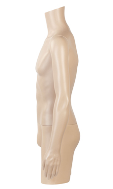 3/4 Male Body Plastic Mannequin