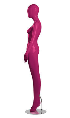 Female Hot Pink Fiberglass Mannequin