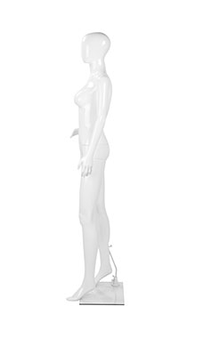 Female Glossy White Full Body Mannequin Pose 2