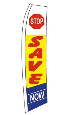 Wave Flag - "Stop Save Now"