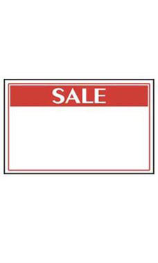 White Economy Large Sale Signs