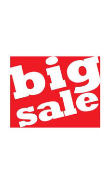 Small Big Sale Sign Card