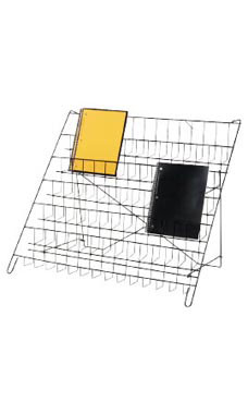 6-Tier Wire Countertop Stands - Black