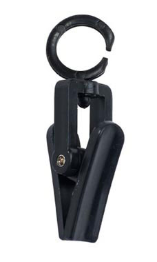 Black Plastic Swivel Clips With Rings