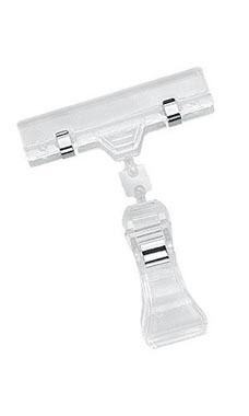 Small Sign Holder Clip - Clear
