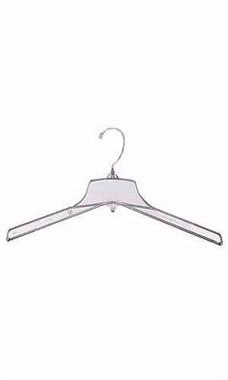 Wholesale Heavy Duty 17 Plastic Coat Hangers - Clear
